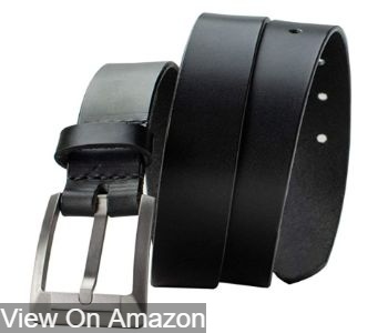 Titanium Black Dress Belt