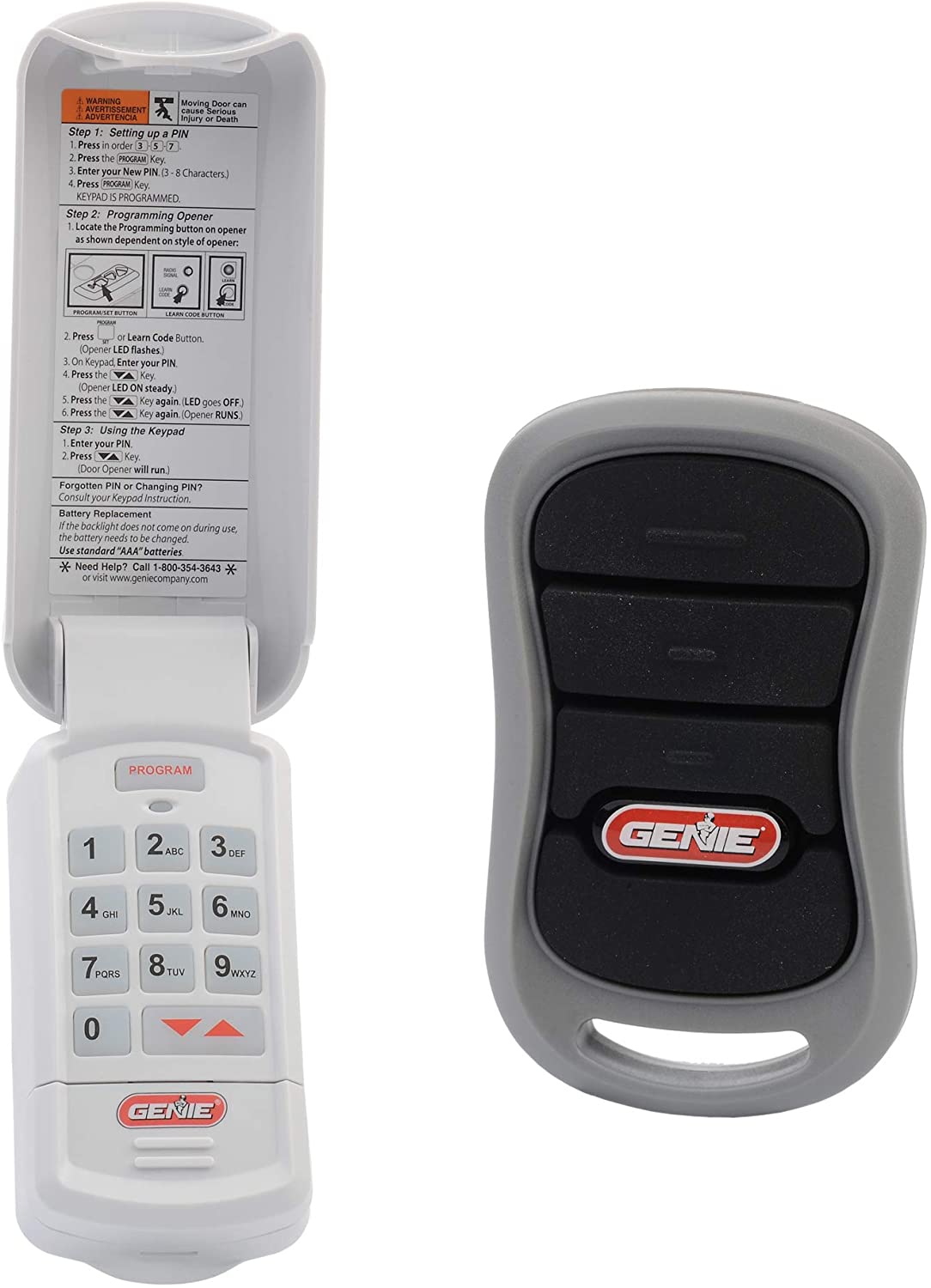 Programming your wireless keypad to open and close garage door opener