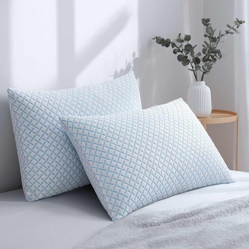 Alkyonos Soft Bamboo Viscose Pillow for firm mattress, custom loft, stays cool all night, quiet support.
