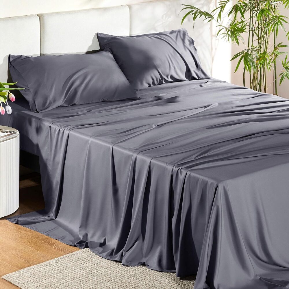Bedsure GentleSoft King Size Sheets Set for Best Cooling Bed Sheets for Hot Sleepers & Night Sweats, pet hair resistant, budget friendly, cool touch.