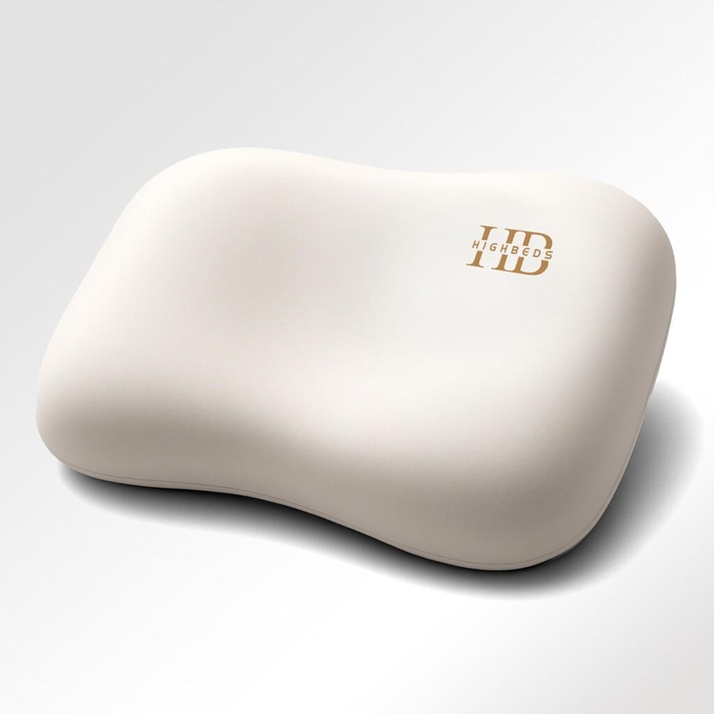 HighBeds Cervical Neck Pillow for neck pain and headaches, odor-free, orthopedic contour. 
