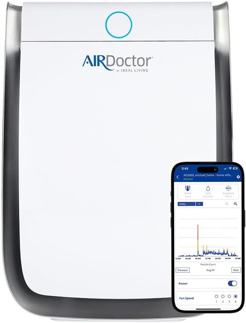 AIRDOCTOR 3500i SMART Air Purifier for Viruses, Germs, and Bacteria, zero noise, auto mode.