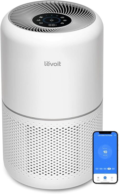 Levoit Core 300 air purifier for small rooms, bedrooms, dorm, offices and  apartments, ideal for offices and apartments, low noise.
