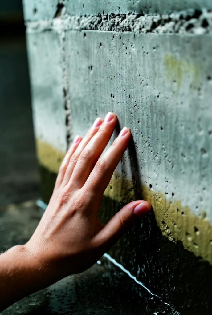 Picture showing the walls getting messed up due to mold.