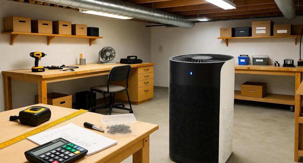 Picture showing the neat and clean basement with any mold and musty smell.