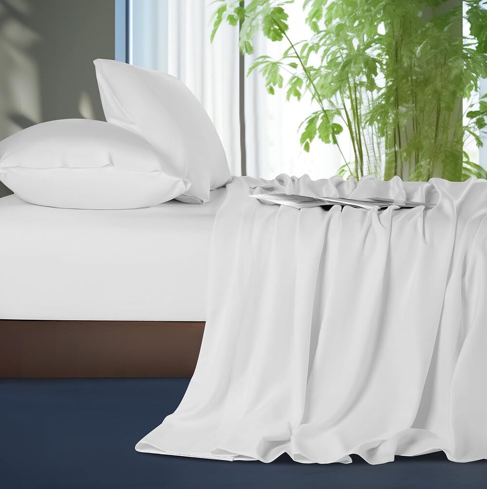 Shilucheng Tencel Sheets 4 Piece for men, very cool to touch, deep pockets, hypoallergenic.