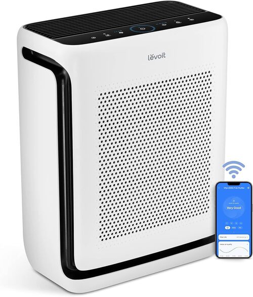 LEVOIT Vital 200-S-P air purifer for smoke, laser sensor, voice control.