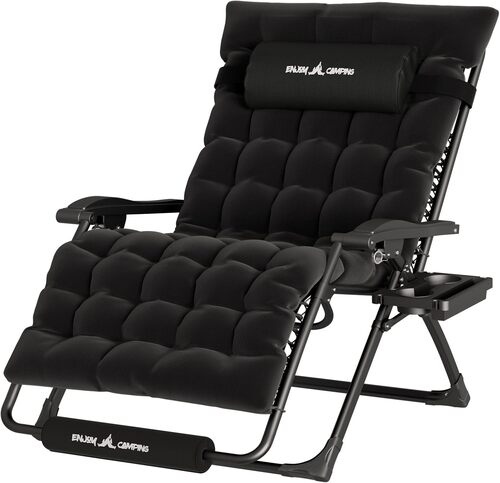Black UDPATIO Oversized Zero Gravity Chair for tall and heavy person, feature breathable mesh.